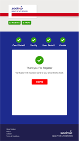 sodexo - thankyou for registration