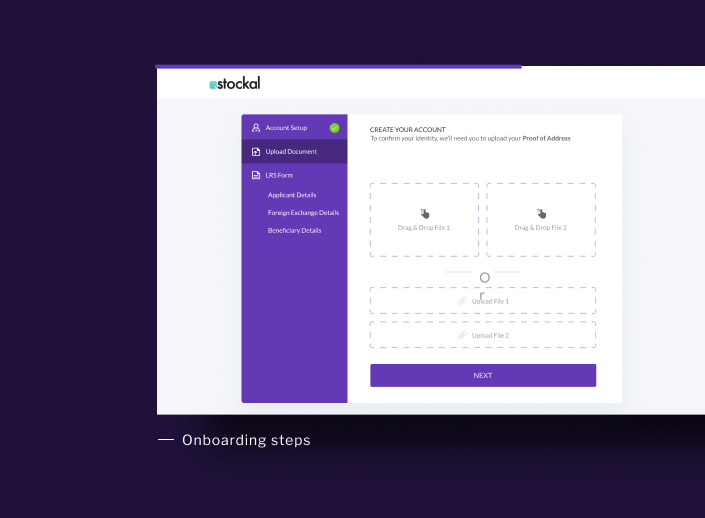Stockal-Accountsetup